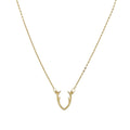 Minimalist Gold Chain Antlers Pendant Necklace Personality Creative Jewellery