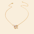 Textured Rhinestone Pearl Flower Pendant Necklace Anniversary Gift Jewellery