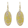 Traditional Indian Ethnic Jewellery Rhinestone Oval Dangle Bohemian Earrings