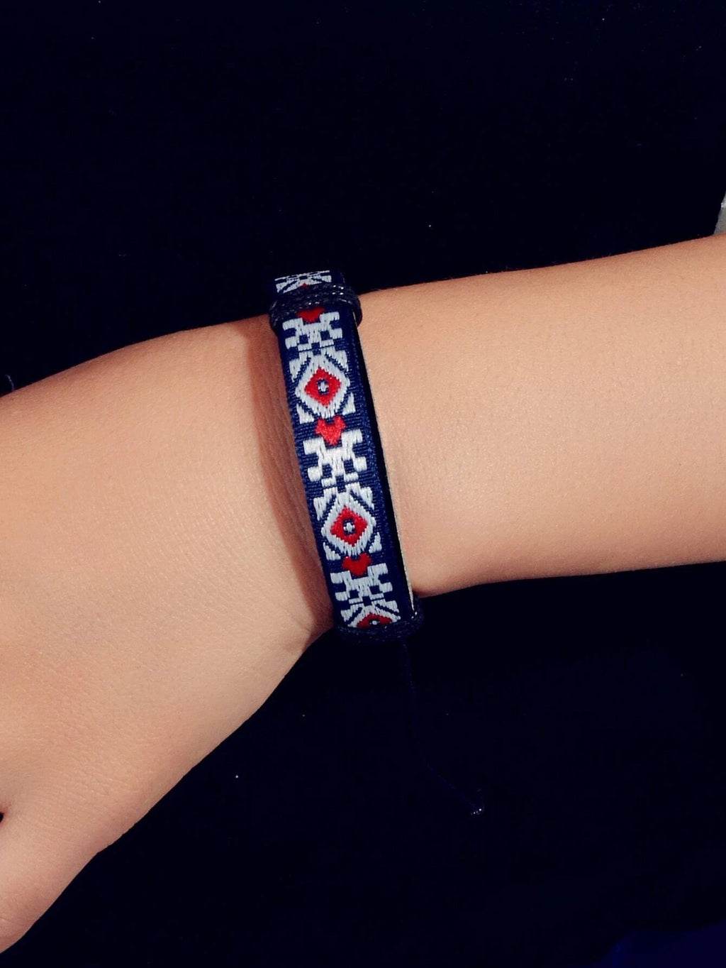 Bohemian Jewellery Handmade Geometric Pattern Leather Adjustable Ethnic Bracelet