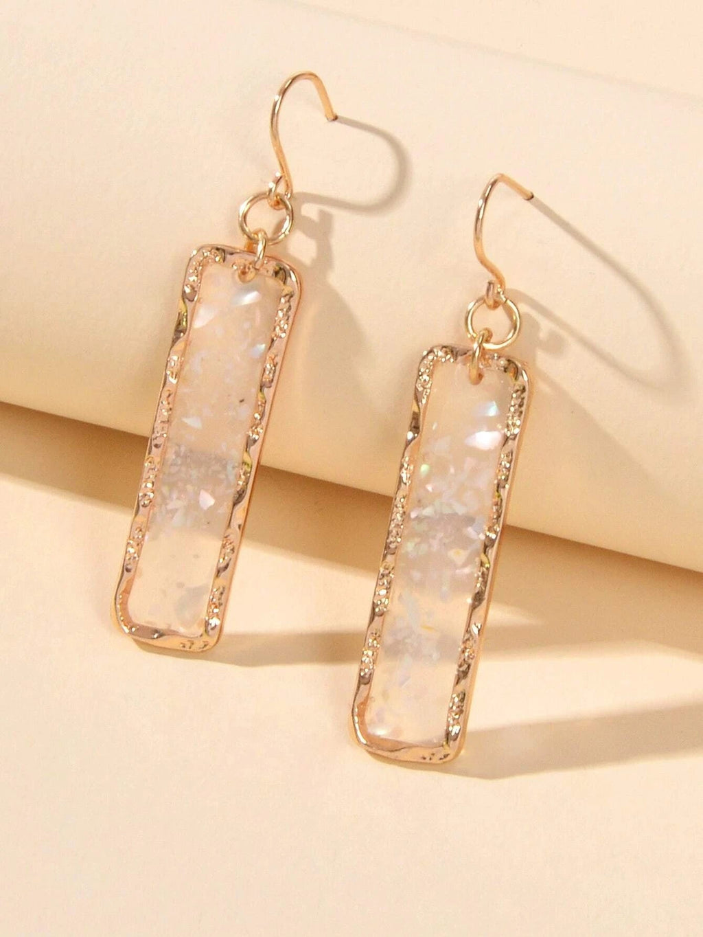 Feelontop Transparent Geometric Square Drop Dangle Earrings Stunning Jewellery