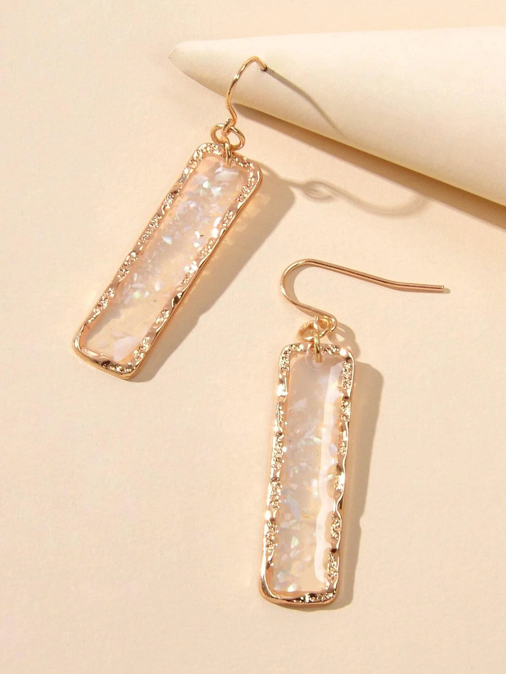 Feelontop Transparent Geometric Square Drop Dangle Earrings Stunning Jewellery