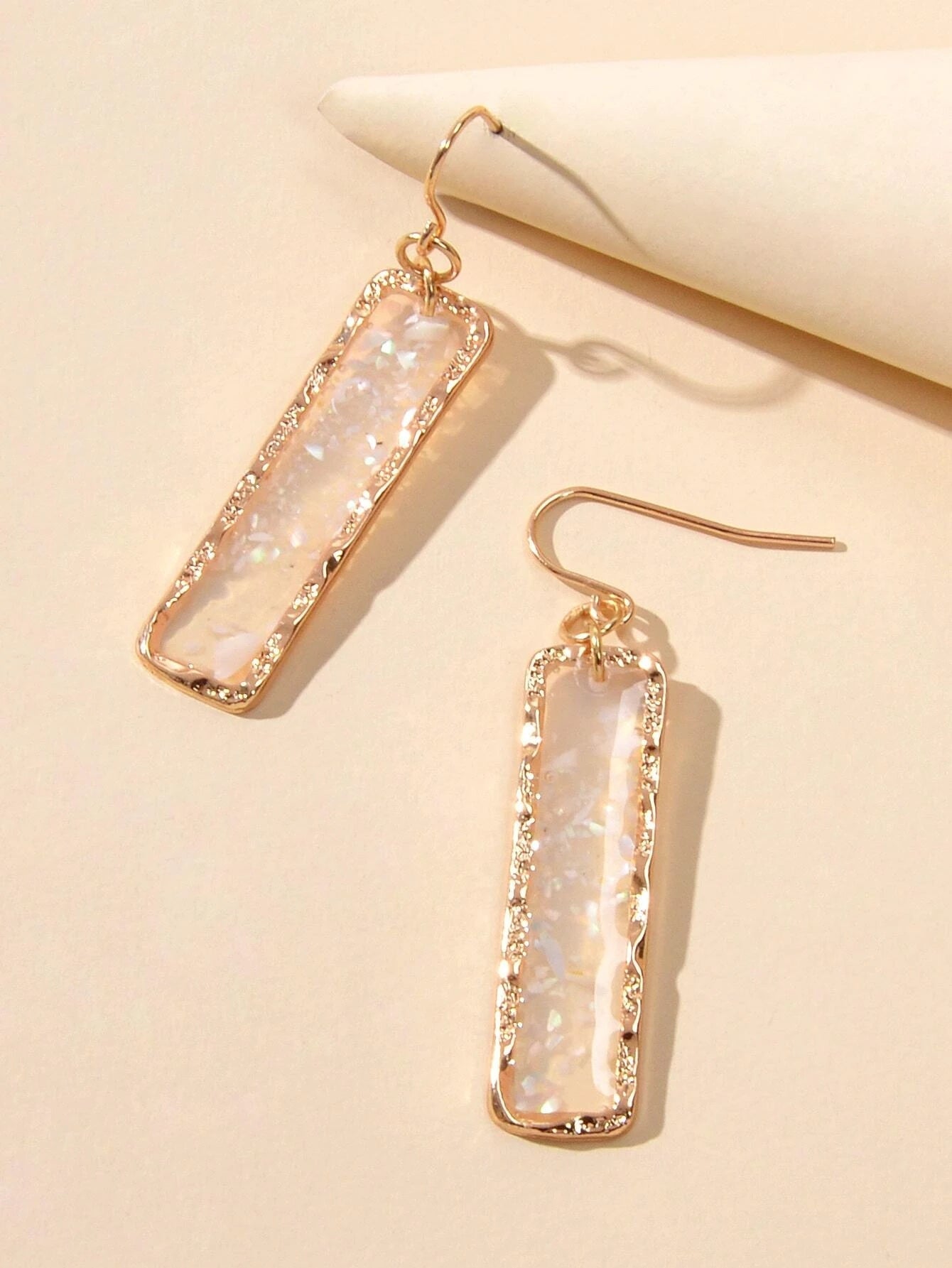 Feelontop Transparent Geometric Square Drop Dangle Earrings Stunning Jewellery